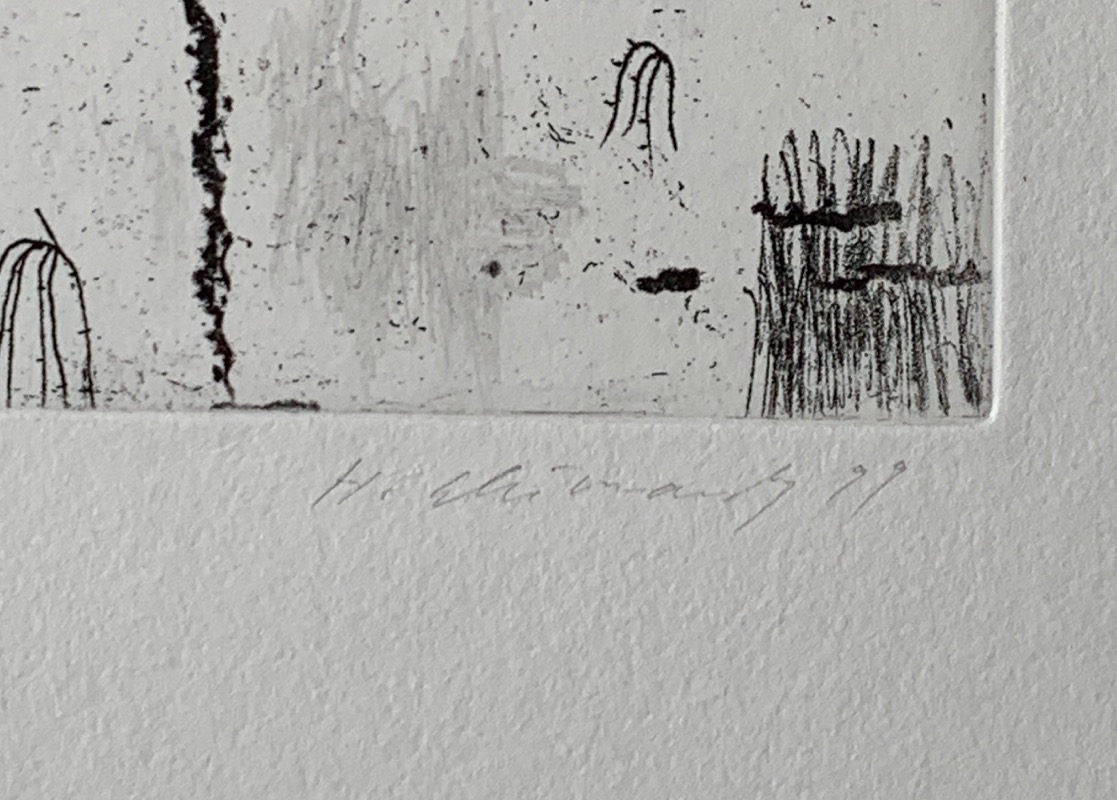 Hanns Schimansky Ohne Titel Radierung 1999 handsigniert und datiert eBay